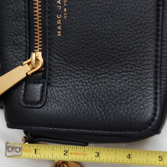 Marc Jacob's Recruit Crossbody black leather clutch purse / shoulder bag - Picture 9 of 9